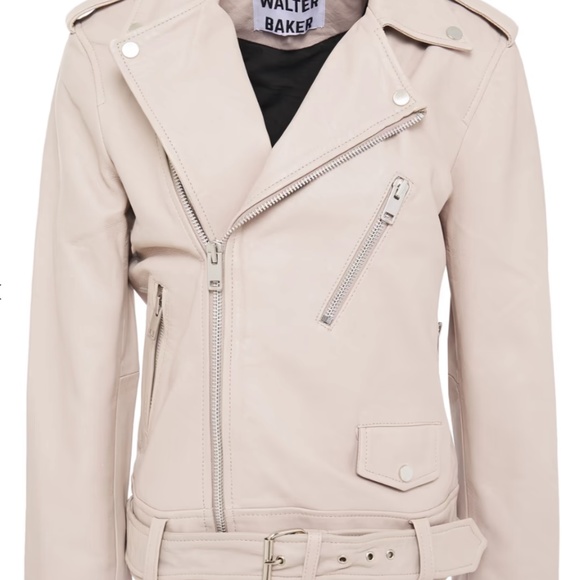 NWOT Walter Baker Kingsley Leather Biker Jacket Size XS - Picture 8 of 9